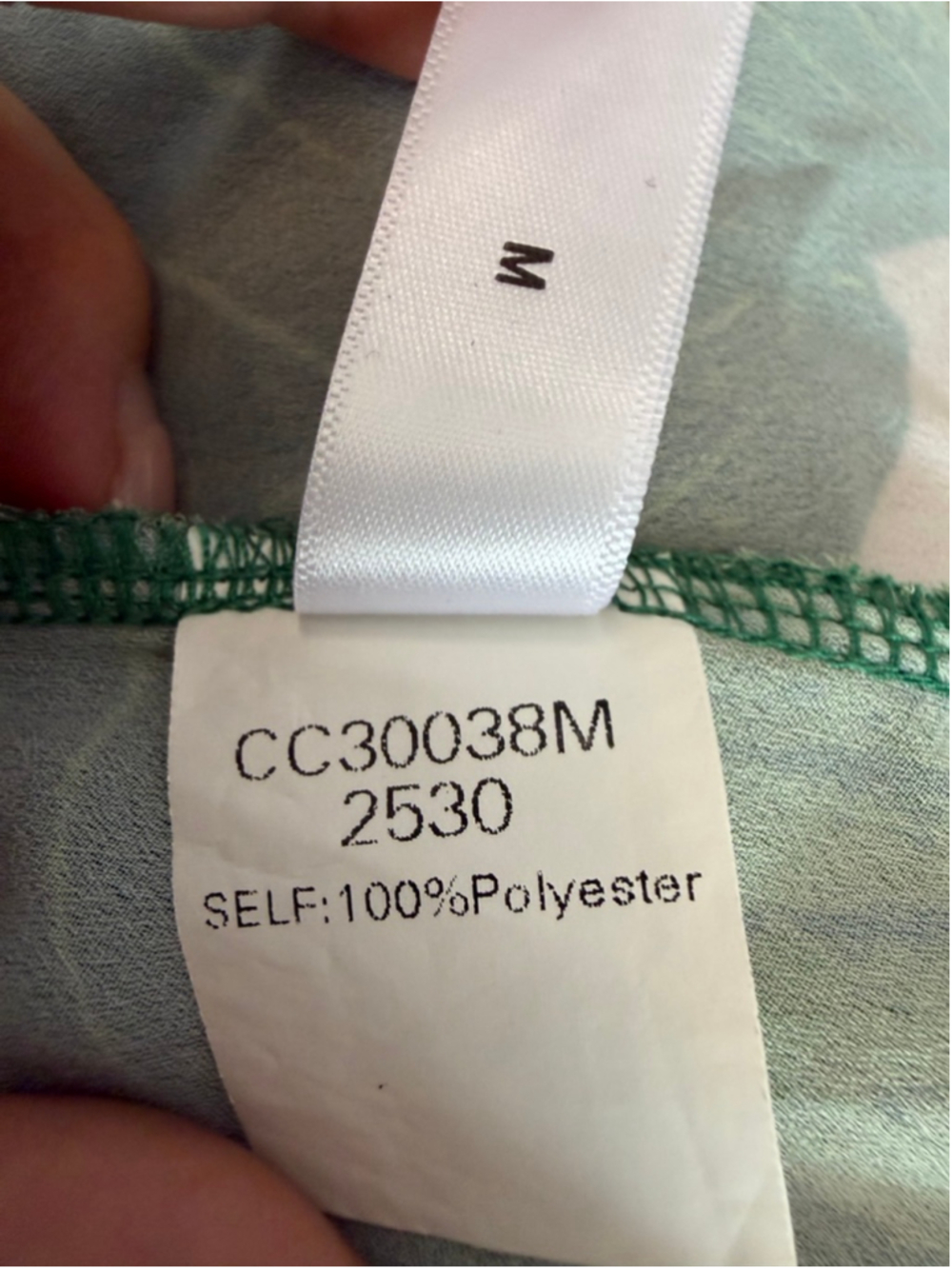 Cupshe Tropical Leaf Print Mini Dress Spaghetti Strap Flowy Summer - Picture 11 of 11